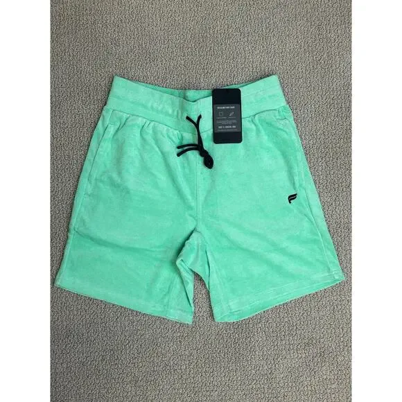 Men’s Fabletics Terry Hoodie,Top,Shorts Set Mint / $200 Retail!! / Size S / NWT - Picture 9 of 11